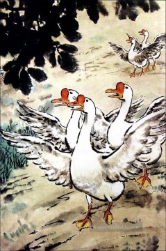 Xu Beihong Gans Kunst Chinesische Ölgemälde